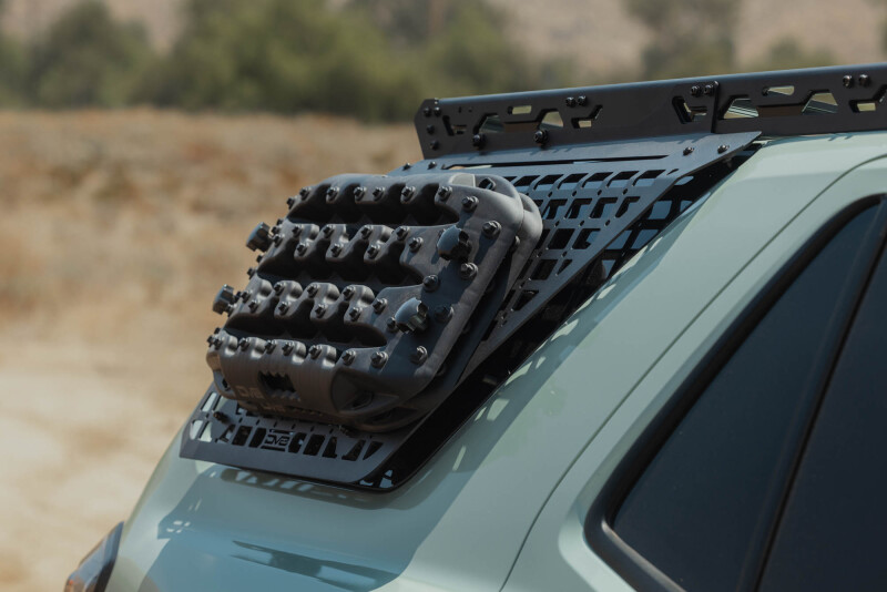 Toyota 4Runner Exterior Window Molle Panels - Passenger - DV8 Offroad - DV8 5th Gen 4Runner Roof Rack (RRTF3-02) - Black - `25-`26